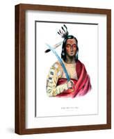 Moukaushka ('The Trembling Earth'), a Yankton Sioux chief-George Cooke-Framed Giclee Print