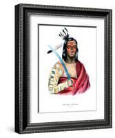 Moukaushka ('The Trembling Earth'), a Yankton Sioux chief-George Cooke-Framed Giclee Print