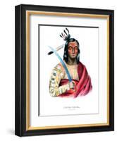 Moukaushka ('The Trembling Earth'), a Yankton Sioux chief-George Cooke-Framed Giclee Print