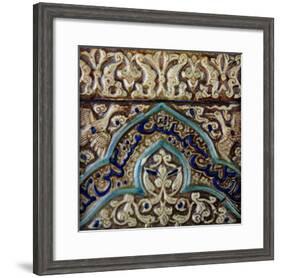 Moulded Frieze Tile Made for the Palace of the Mongol Sultan Abaqa Khan, circa 1270-75-null-Framed Giclee Print