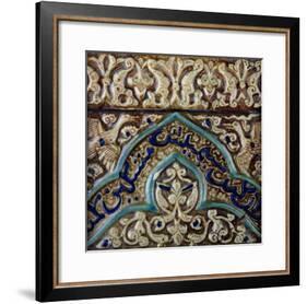 Moulded Frieze Tile Made for the Palace of the Mongol Sultan Abaqa Khan, circa 1270-75-null-Framed Giclee Print