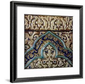 Moulded Frieze Tile Made for the Palace of the Mongol Sultan Abaqa Khan, circa 1270-75-null-Framed Giclee Print
