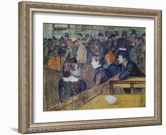 Moulin De La Galette, 1889-Henri de Toulouse-Lautrec-Framed Giclee Print