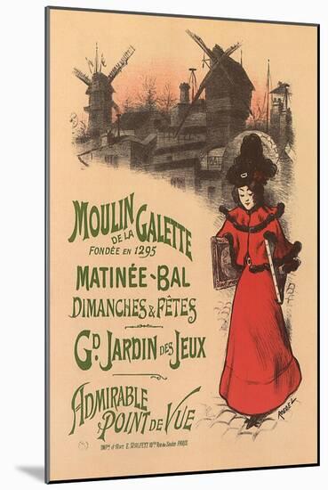 Moulin de La Galette, c.1896-Roedel-Mounted Giclee Print