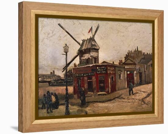 Moulin De La Galette-Vincent van Gogh-Framed Premier Image Canvas