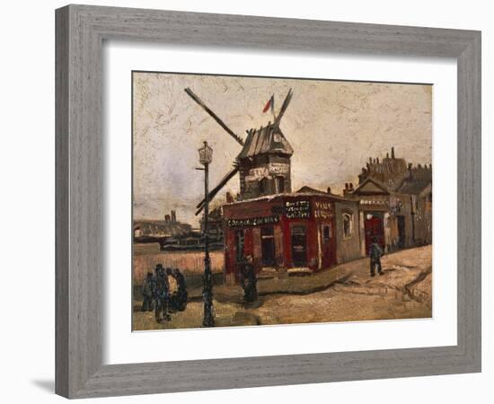 Moulin De La Galette-Vincent van Gogh-Framed Giclee Print