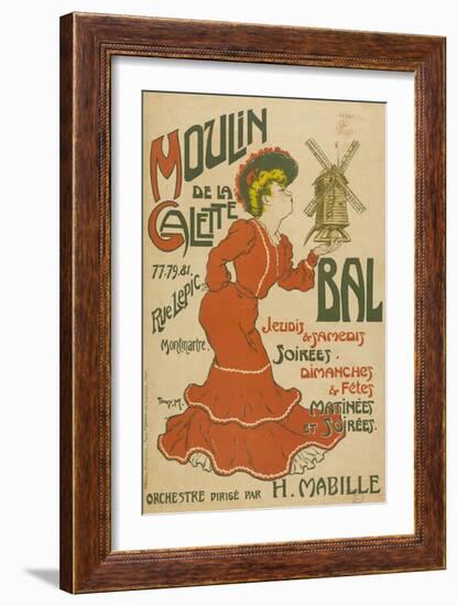 Moulin De La Galette-Tony Martin-Framed Giclee Print