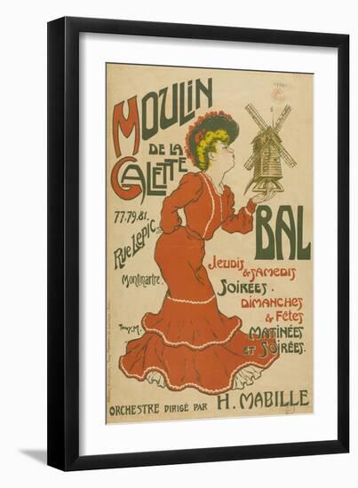 Moulin De La Galette-Tony Martin-Framed Giclee Print