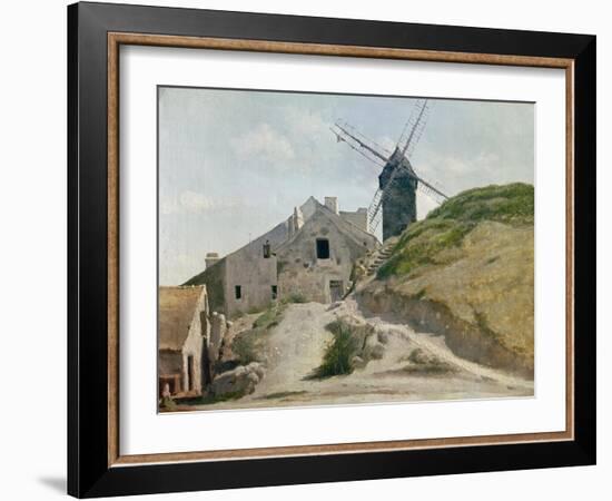 Moulin De La Galette-Jean-Baptiste-Camille Corot-Framed Giclee Print