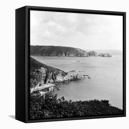 Moulin Huet Bay and Jerbourg Point on the Island of Guernsey 1965-Staff-Framed Premier Image Canvas