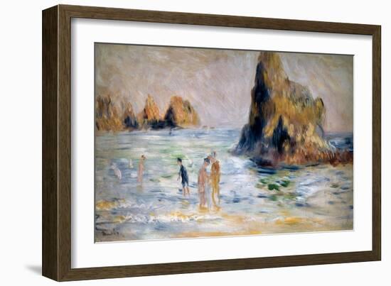 Moulin Huet Bay, Guernsey, C1883-Pierre-Auguste Renoir-Framed Giclee Print