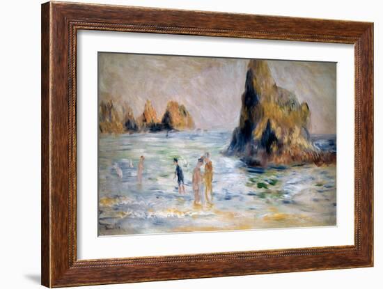 Moulin Huet Bay, Guernsey, C1883-Pierre-Auguste Renoir-Framed Giclee Print