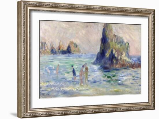 Moulin Huet Bay, Guernsey, Ca. 1883-Pierre-Auguste Renoir-Framed Giclee Print