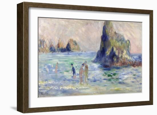 Moulin Huet Bay, Guernsey, Ca. 1883-Pierre-Auguste Renoir-Framed Giclee Print