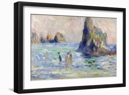 Moulin Huet Bay, Guernsey, Ca. 1883-Pierre-Auguste Renoir-Framed Giclee Print