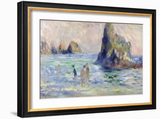 Moulin Huet Bay, Guernsey, Ca. 1883-Pierre-Auguste Renoir-Framed Giclee Print