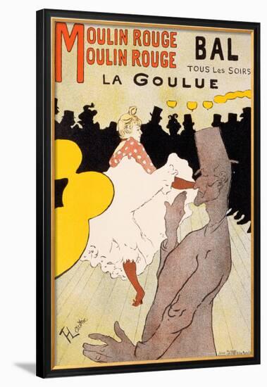 Moulin Rouge, c.1891-Henri de Toulouse-Lautrec-Framed Art Print