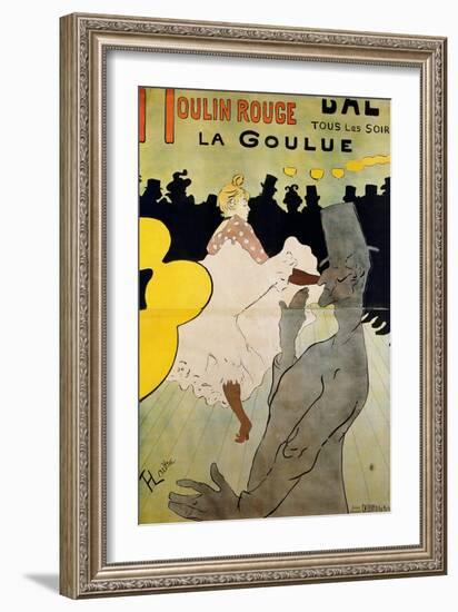 Moulin Rouge: La Goulue, 1891-Henri de Toulouse-Lautrec-Framed Giclee Print