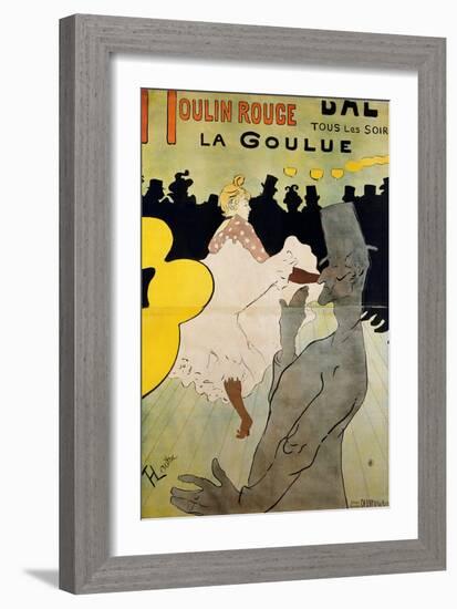 Moulin Rouge: La Goulue, 1891-Henri de Toulouse-Lautrec-Framed Giclee Print