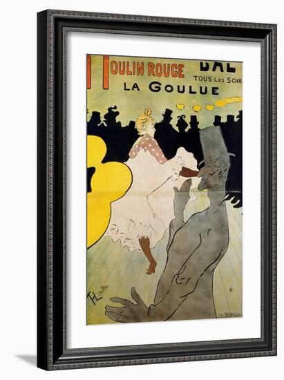 Moulin Rouge: La Goulue, 1891-Henri de Toulouse-Lautrec-Framed Giclee Print