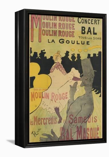 Moulin Rouge, La Goulue, 1891-Henri de Toulouse-Lautrec-Framed Premier Image Canvas