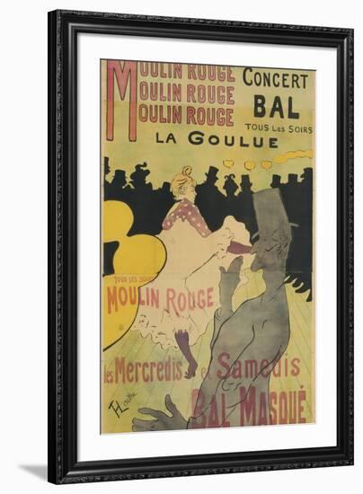 Moulin Rouge, La Goulue, 1891-Henri de Toulouse-Lautrec-Framed Giclee Print