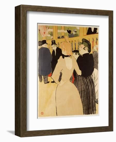 Moulin Rouge (La Goulue Et La Mome Fromage)-Henri de Toulouse-Lautrec-Framed Giclee Print