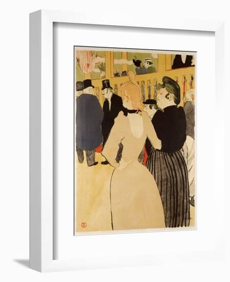 Moulin Rouge (La Goulue Et La Mome Fromage)-Henri de Toulouse-Lautrec-Framed Giclee Print