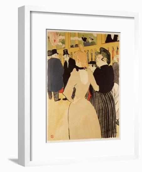 Moulin Rouge (La Goulue Et La Mome Fromage)-Henri de Toulouse-Lautrec-Framed Giclee Print