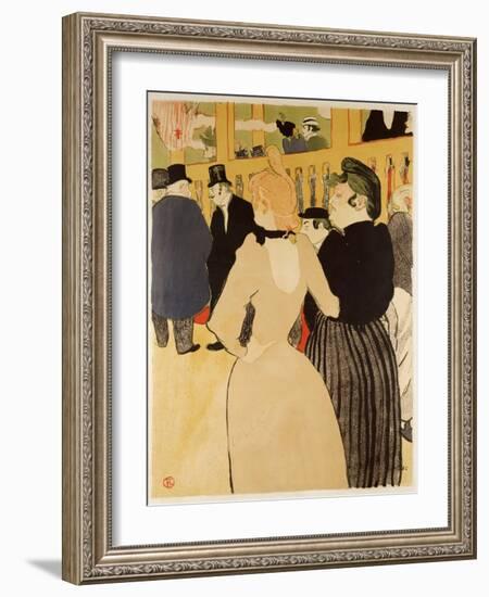 Moulin Rouge (La Goulue Et La Mome Fromage)-Henri de Toulouse-Lautrec-Framed Giclee Print