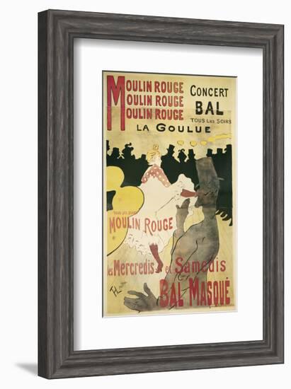 Moulin Rouge, La Goulue-Henri de Toulouse-Lautrec-Framed Art Print