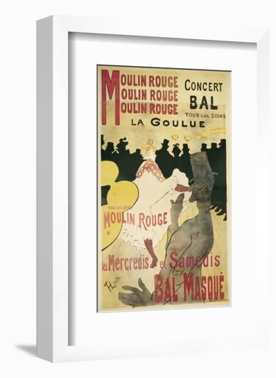 Moulin Rouge, La Goulue-Henri de Toulouse-Lautrec-Framed Art Print