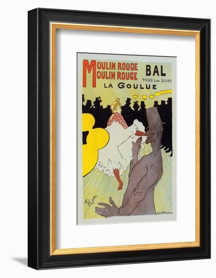 Moulin Rouge La Goulue-Henri de Toulouse-Lautrec-Framed Premium Giclee Print