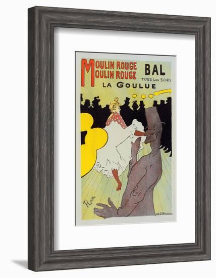 Moulin Rouge La Goulue-Henri de Toulouse-Lautrec-Framed Art Print