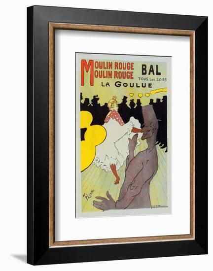 Moulin Rouge La Goulue-Henri de Toulouse-Lautrec-Framed Art Print