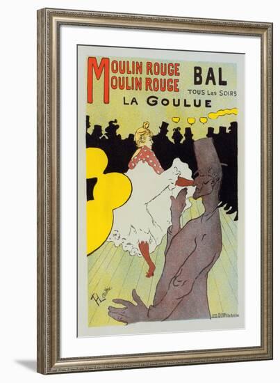 Moulin Rouge La Goulue-Henri de Toulouse-Lautrec-Framed Art Print