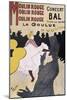 Moulin Rouge: La Goulue-Henri de Toulouse-Lautrec-Mounted Art Print