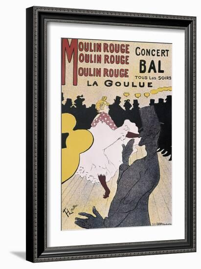 Moulin Rouge: La Goulue-Henri de Toulouse-Lautrec-Framed Art Print