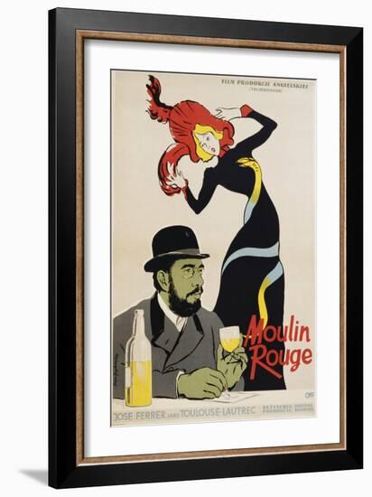 Moulin Rouge Movie Poster-null-Framed Giclee Print