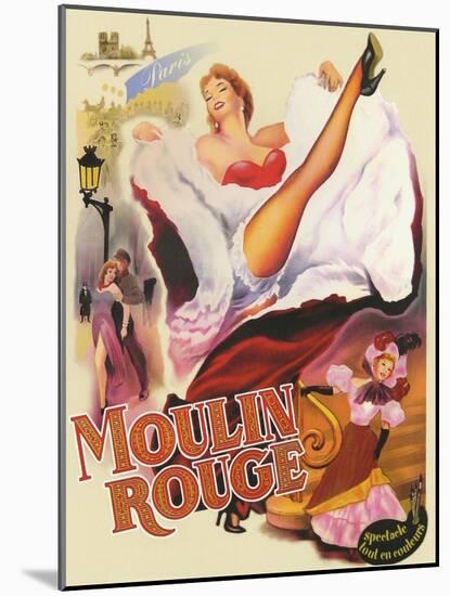 Moulin Rouge Paris-null-Mounted Giclee Print