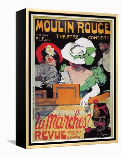 Moulin Rouge Poster, c1905-Jules-Alexandre Grün-Framed Premier Image Canvas