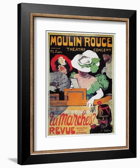 Moulin Rouge Poster, c1905-Jules-Alexandre Grün-Framed Giclee Print