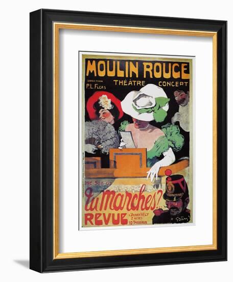 Moulin Rouge Poster, c1905-Jules-Alexandre Grün-Framed Giclee Print