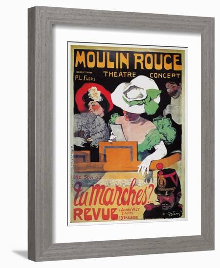 Moulin Rouge Poster, c1905-Jules-Alexandre Grün-Framed Giclee Print