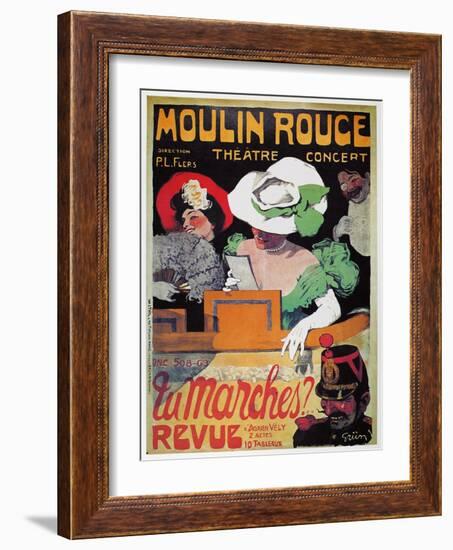 Moulin Rouge Poster, c1905-Jules-Alexandre Grün-Framed Giclee Print