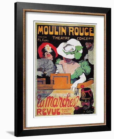 Moulin Rouge Poster, c1905-Jules-Alexandre Grün-Framed Giclee Print