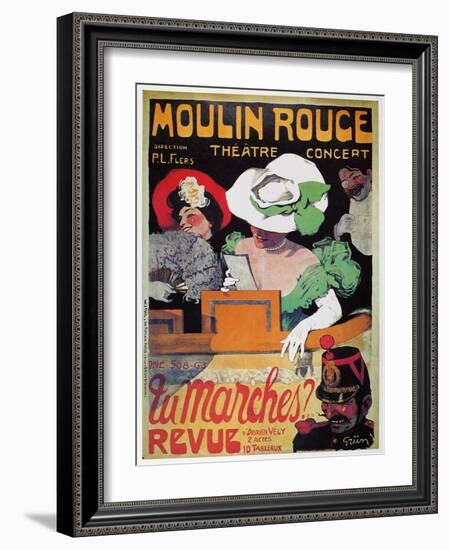 Moulin Rouge Poster, c1905-Jules-Alexandre Grün-Framed Giclee Print