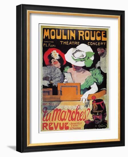 Moulin Rouge Poster, c1905-Jules-Alexandre Grün-Framed Giclee Print