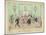 Moulinet, a Quadrille Step with Linked Hands-George Cruikshank-Mounted Art Print