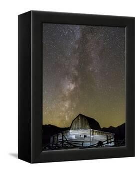 Moulton Barn and Milky Way Galaxy-Mike Cavaroc-Framed Premier Image Canvas
